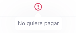 Alerta No quiere pagar