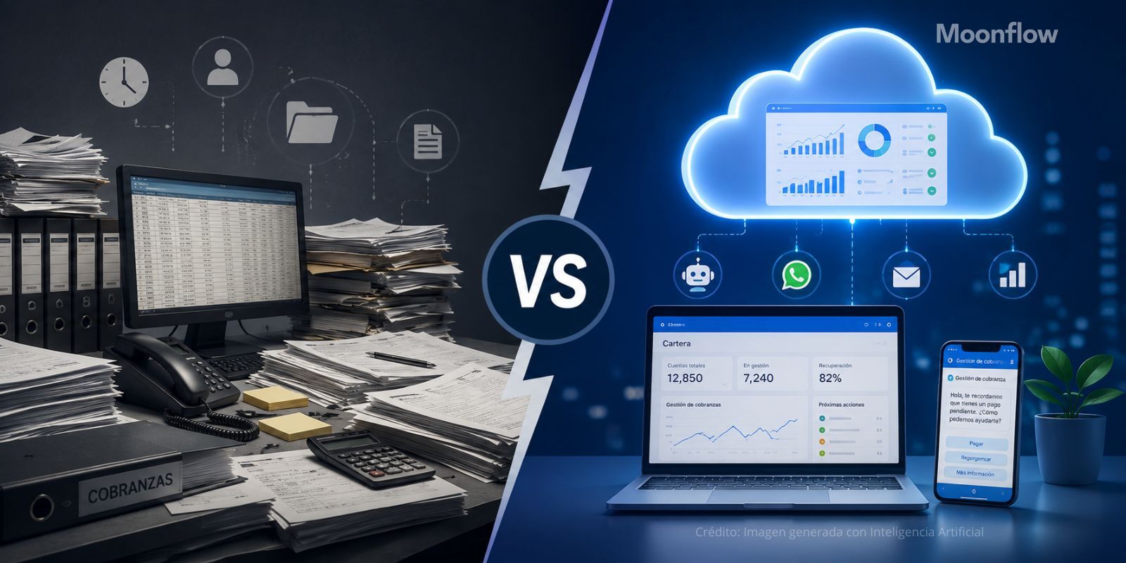 Cobranza en la nube vs tradicional para fintechs